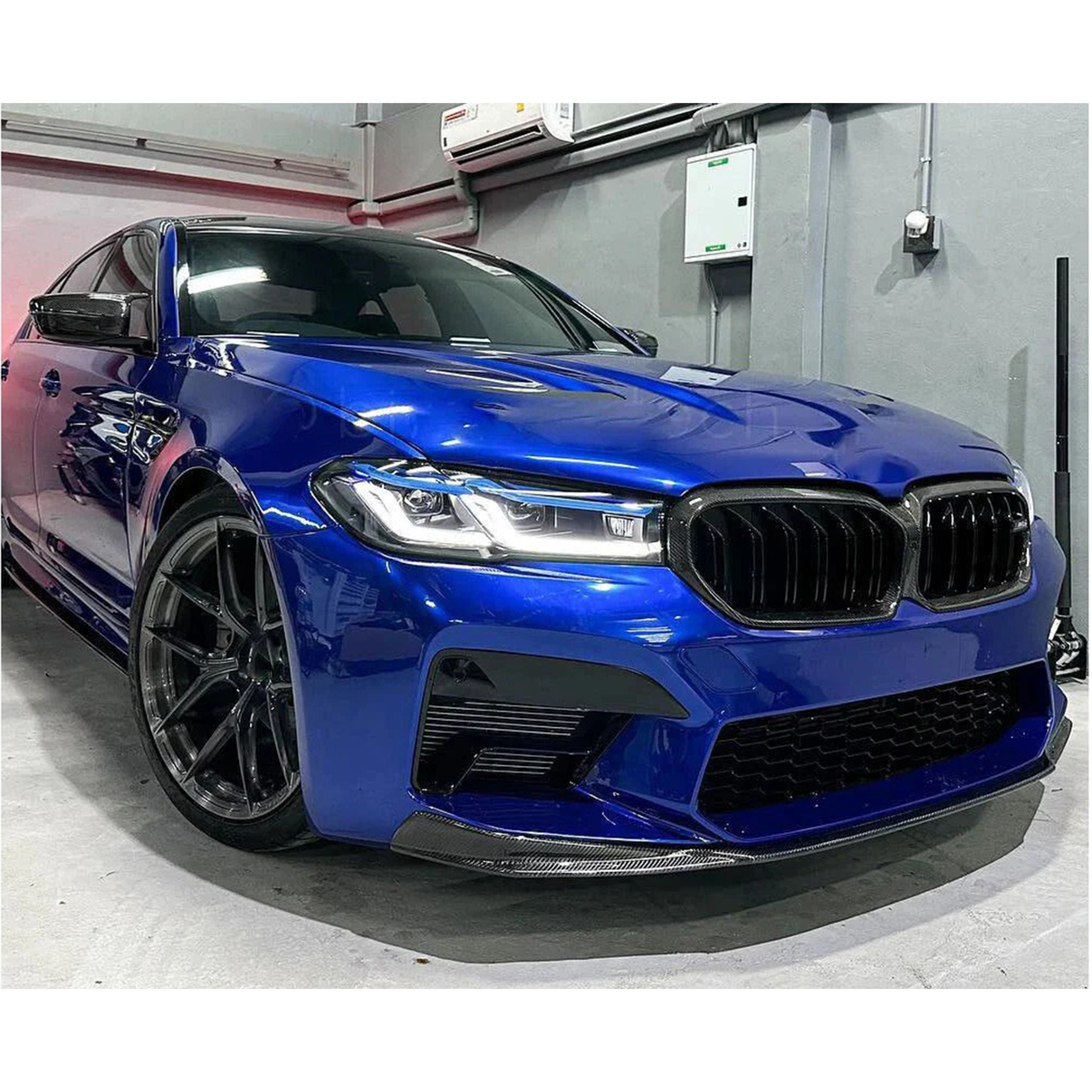 Carbon Fiber CS Style Front Lip for BMW F90 M5 LCI - Bull Boost Performance