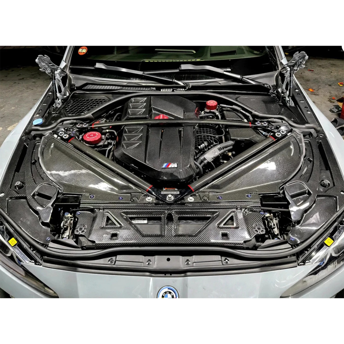 Carbon Fiber Headlamp Covers for BMW G80 G81 M3 G82 G83 M4 G87 M2 - Bull Boost Performance