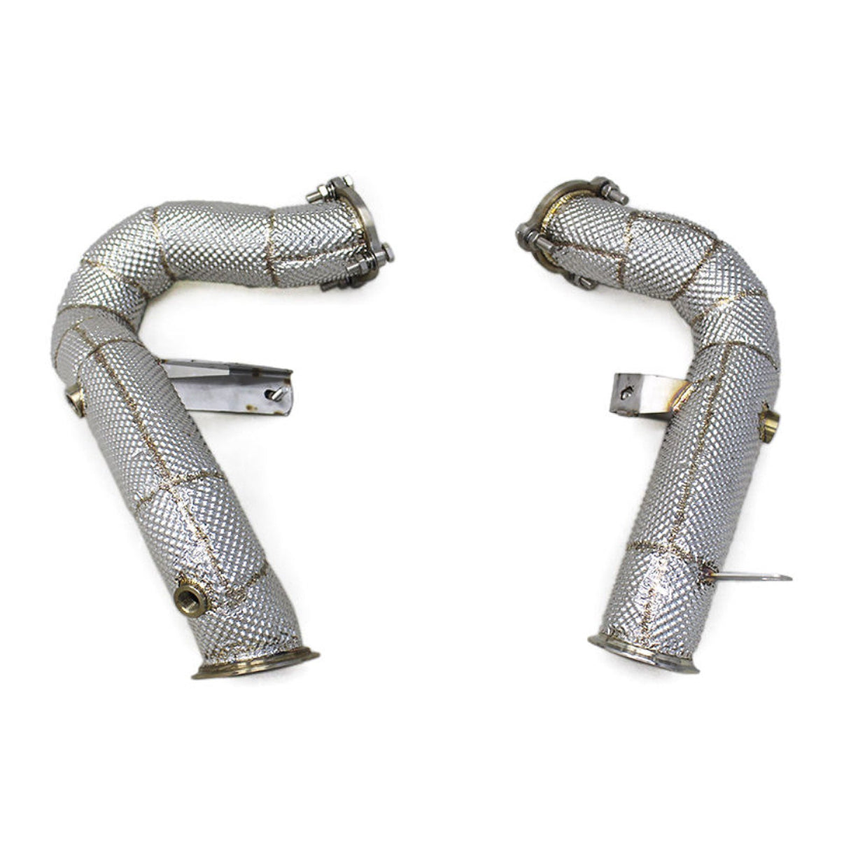 Straight Free Flow Stainless Steel Down Pipes for Porsche Macan Turbo GTS 3.6T - Bull Boost Performance