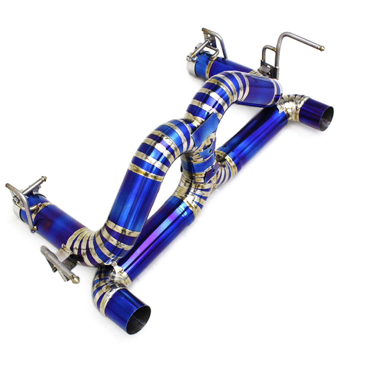 Titanium Straight Exhaust System for Ferrari 488 GTB Spider Pista - Bull Boost Performance
