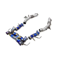 F1 Sound Valved Exhaust System Downpipes for Ferrari SF90 3.9T V8 - Bull Boost Performance