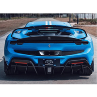 BFA Style Carbon Fiber Rear Diffuser for Ferrari 296 GTB - Bull Boost Performance
