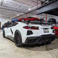 AD Style Dry Carbon Fiber Rear Diffuser for Chevrolet Corvette C8 - Bull Boost Performance