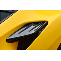 Dry Carbon Fiber Side Air Intake Trims for Ferrari F8 Tributo - Bull Boost Performance