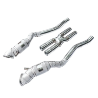 High Flow Catless Exhaust Downpipes X Pipe for Ferrari F12 Berlinetta 812 Superfast - Bull Boost Performance