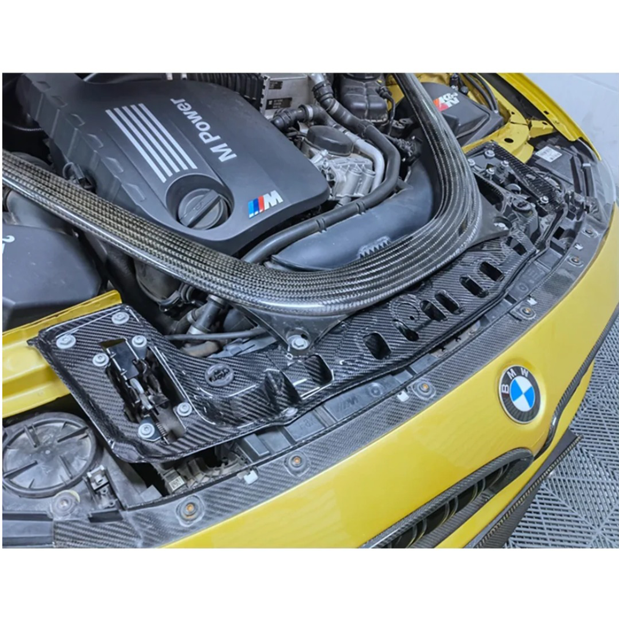 Carbon Fiber Cooling Slam Panel Cover for BMW F80 F82 F83 M3 M4 - Bull Boost Performance