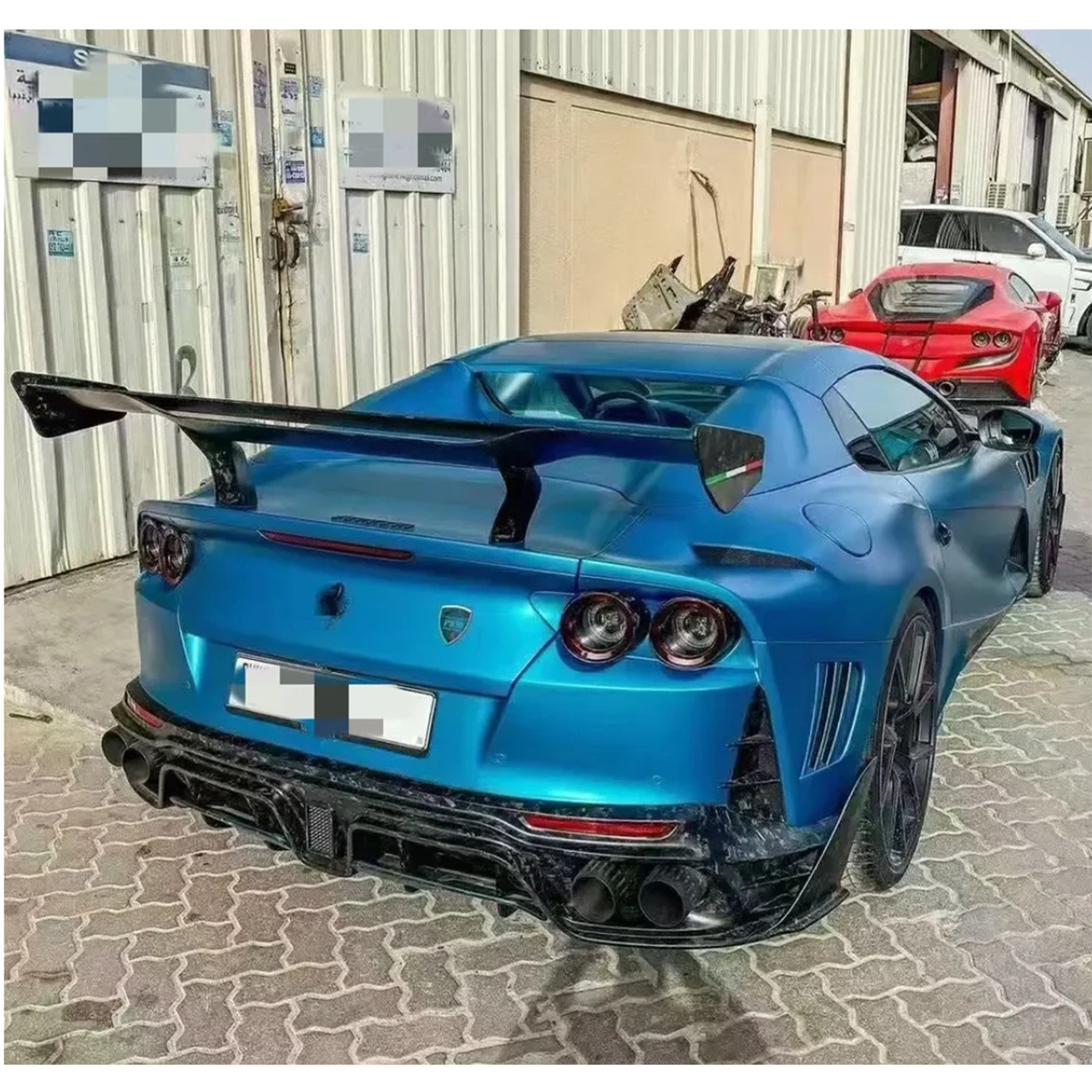 Prepreg Carbon Fiber GT Rear Wing for Ferrari 812 Superfast - Bull Boost Performance