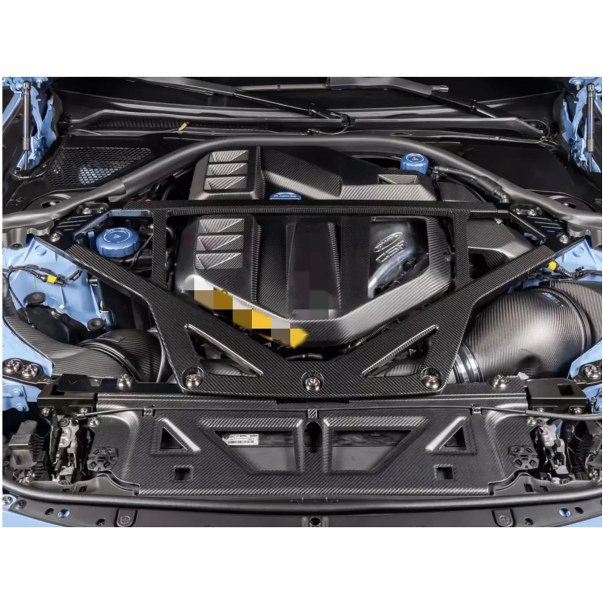 CSL Carbon Fiber Strut Brace for BMW G87 M2 G80 M3 G82 G83 M4 - Bull Boost Performance