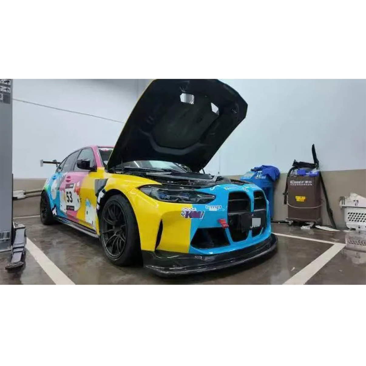 GT4 Carbon Fiber Front Lip for BMW G80 G81 M3 G82 G83 M4 - Bull Boost Performance