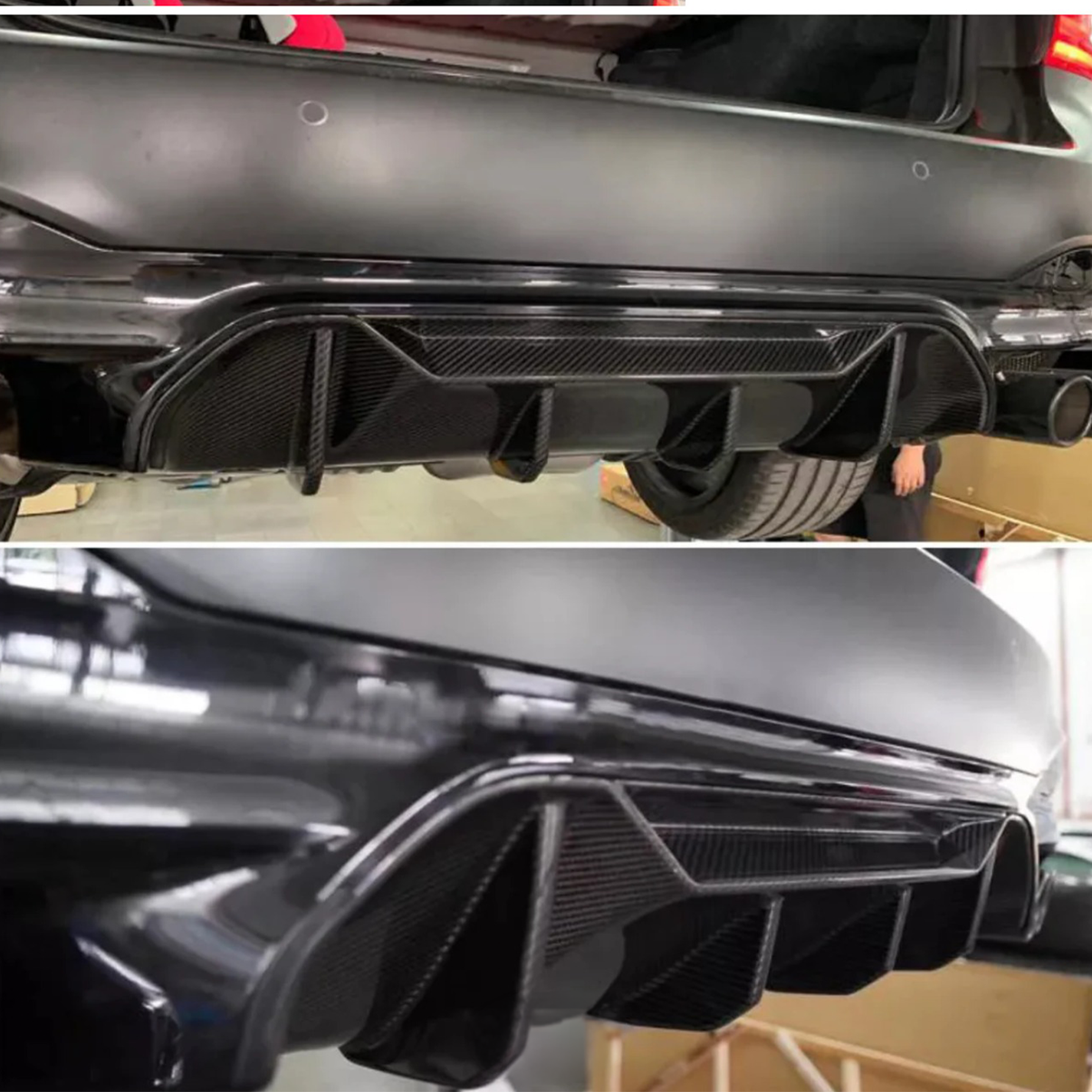 Carbon Fiber MP V2 Rear Diffuser for BMW F90 M5 - Bull Boost Performance