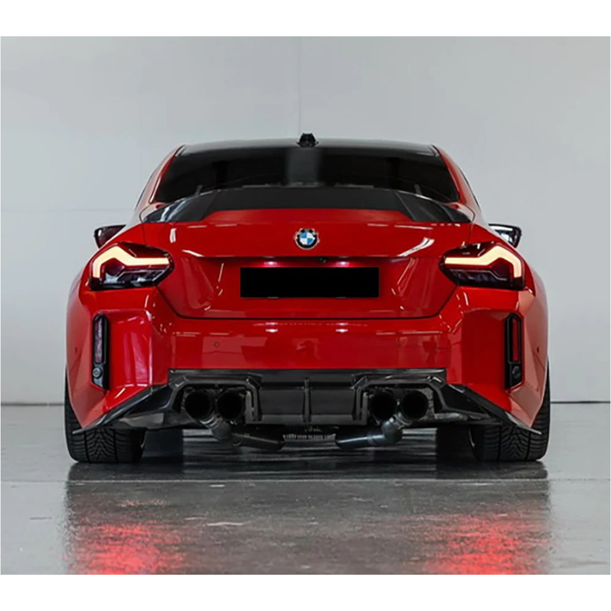 CT Style Carbon Fiber Rear Trunk Spoiler for BMW G87 M2 - Bull Boost Performance