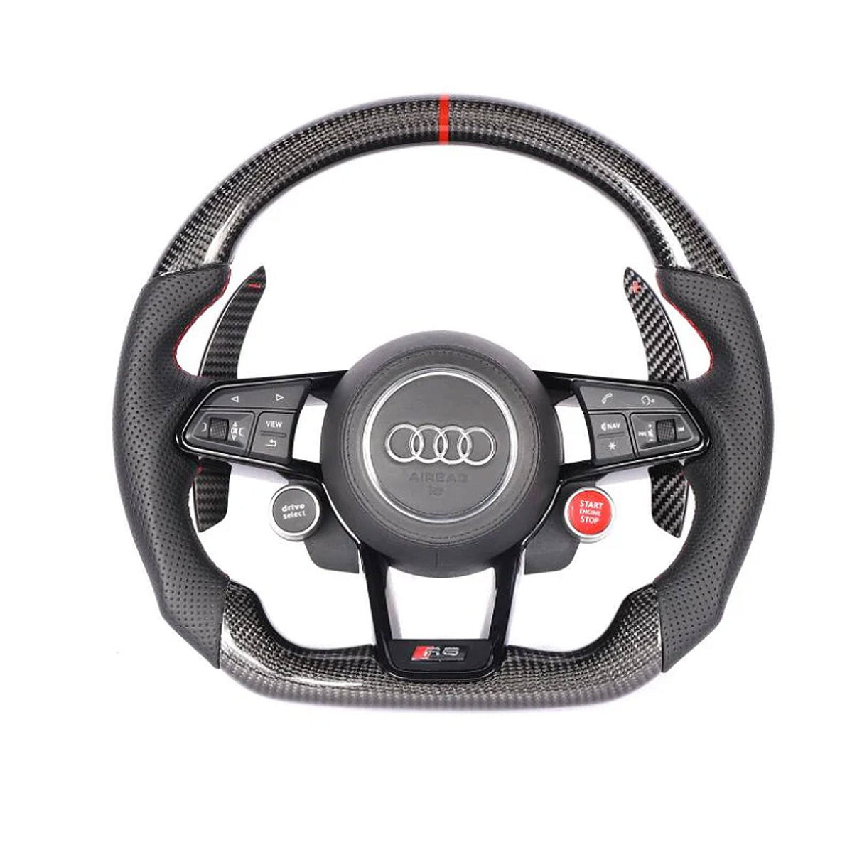 Carbon Fiber Steering Wheel Replacement for Audi R8 - Bull Boost Performance