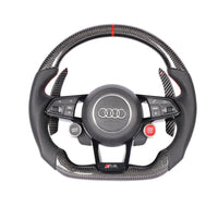 Carbon Fiber Steering Wheel Replacement for Audi R8 - Bull Boost Performance