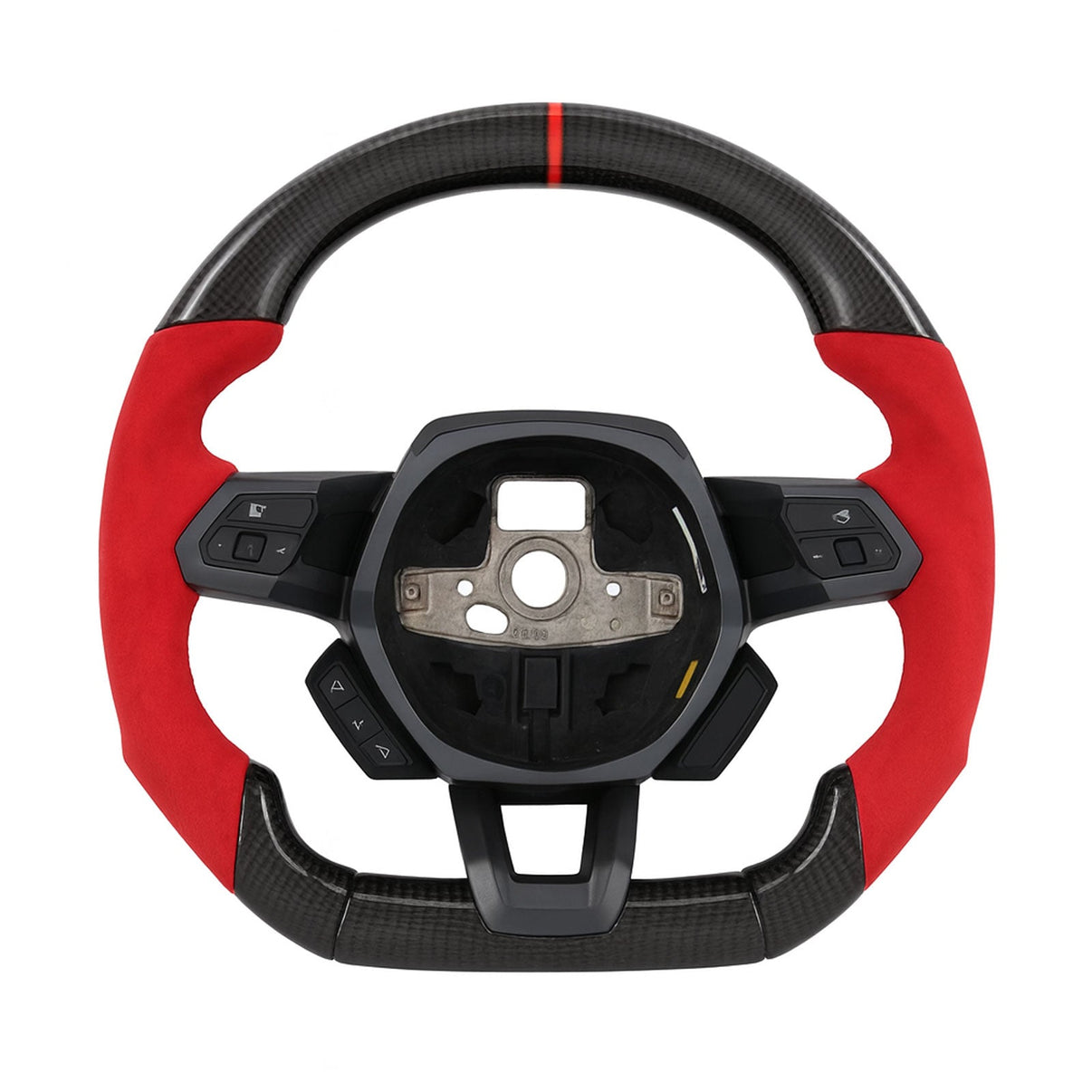 Custom Alcantara Red Steering Wheel for Lamborghini Huracan LP580 LP610 LP640 EVO STO - Bull Boost Performance