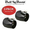 AN8 AN-8 Push On Hose End Cover Clamp Finisher Black Aluminum Fitting 2-PACK - Bull Boost Performance