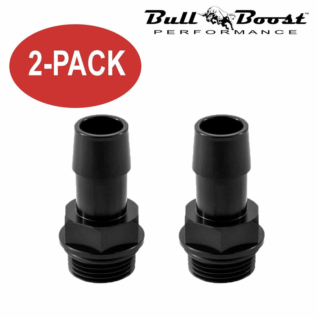 2x Aluminum 10mm Barb Fitting For Oil Catch Can Reservoir Tank Racing 2-Port - Bull Boost Performance