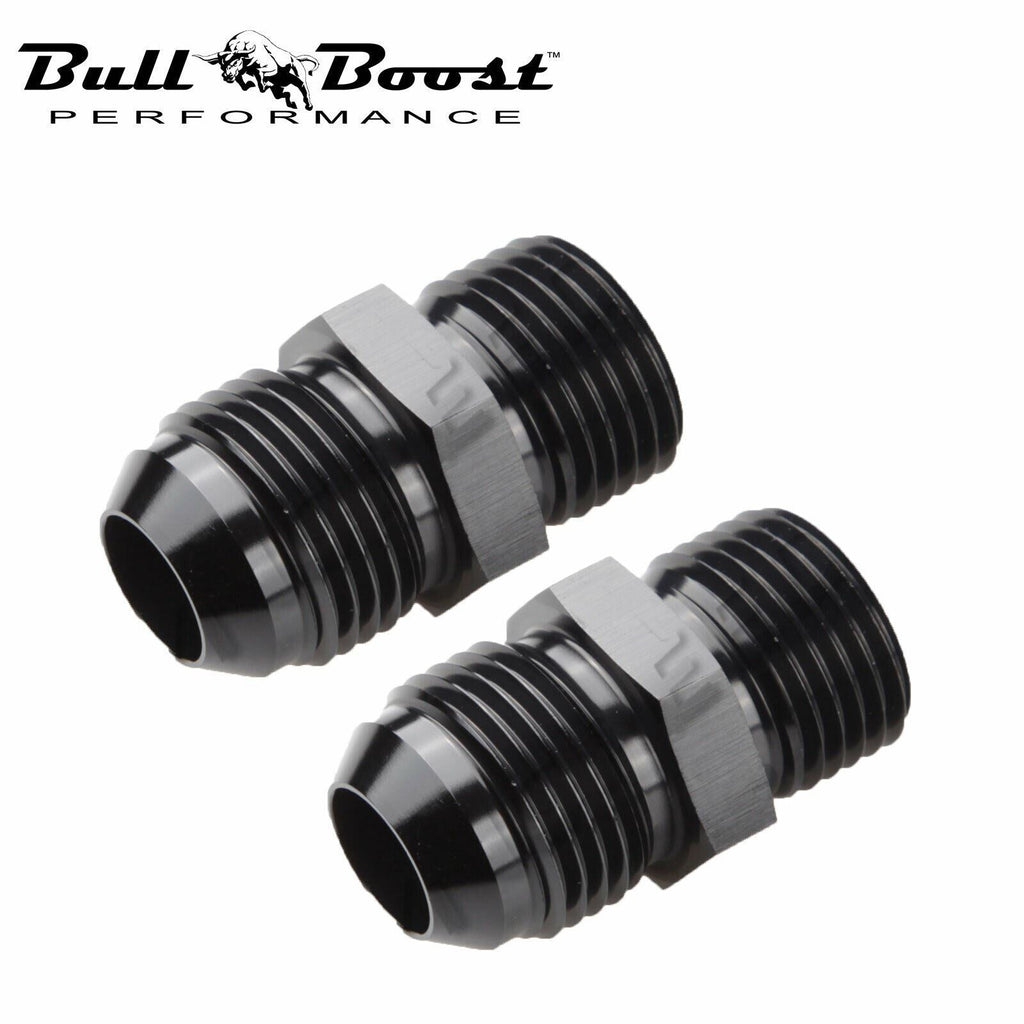 For Oil Catch Can Tank 2-Port -AN6 x M16*1.5 (Fittings) AN6 / 2x Pieces - Bull Boost Performance