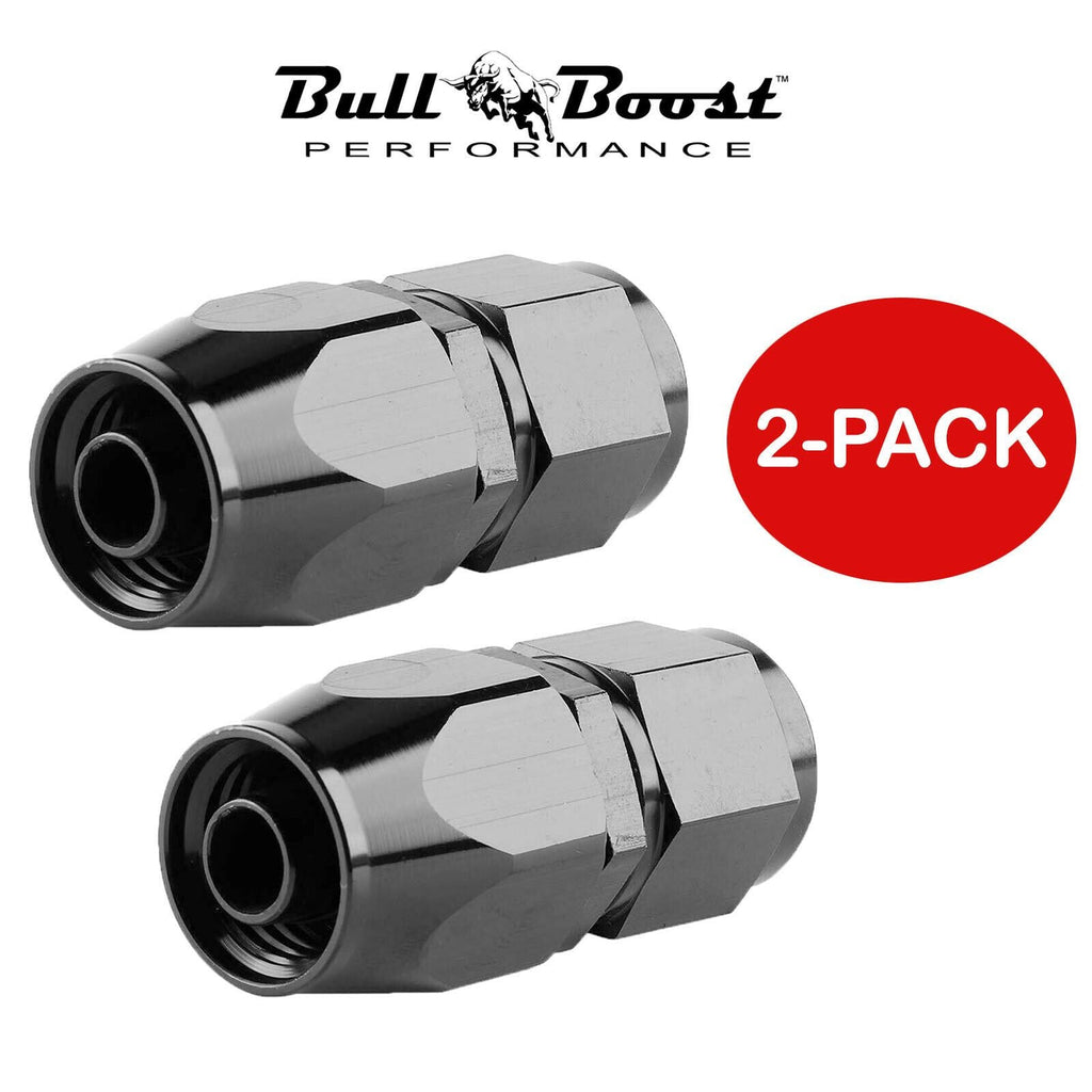 AN6 6AN Straight Swivel Hose End Fitting Adapter HIGH QUALITY 2-PACK* - Bull Boost Performance