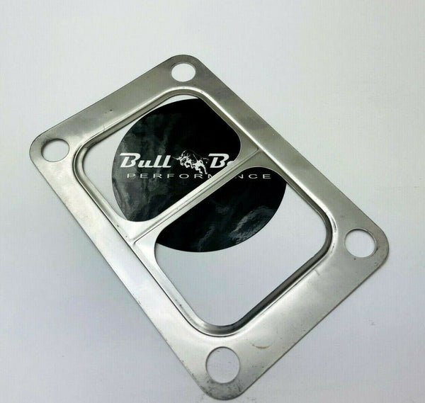 T6 Turbo Manifold Inlet Flange Gasket Twinscroll Divided 304 Stainless Steel - Bull Boost Performance