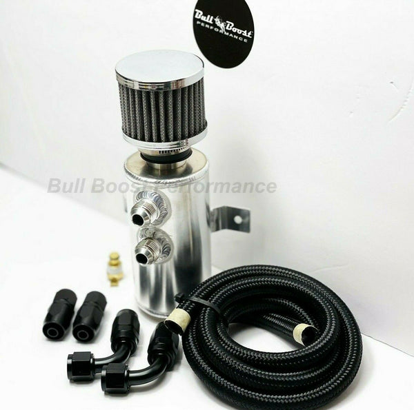 Vented Oil Catch Can AN10 For Honda Acura B Series B16 B18 B20 10AN USA - Bull Boost Performance