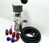 Quick Vent Oil Catch Can Hoses & Fittings Kit K Series K20 K24 10AN Red - Bull Boost Performance