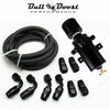 Pro Series Baffled 10AN Oil Catch Can Hose Kit and Fittings Universal AN10 3PORT - Bull Boost Performance