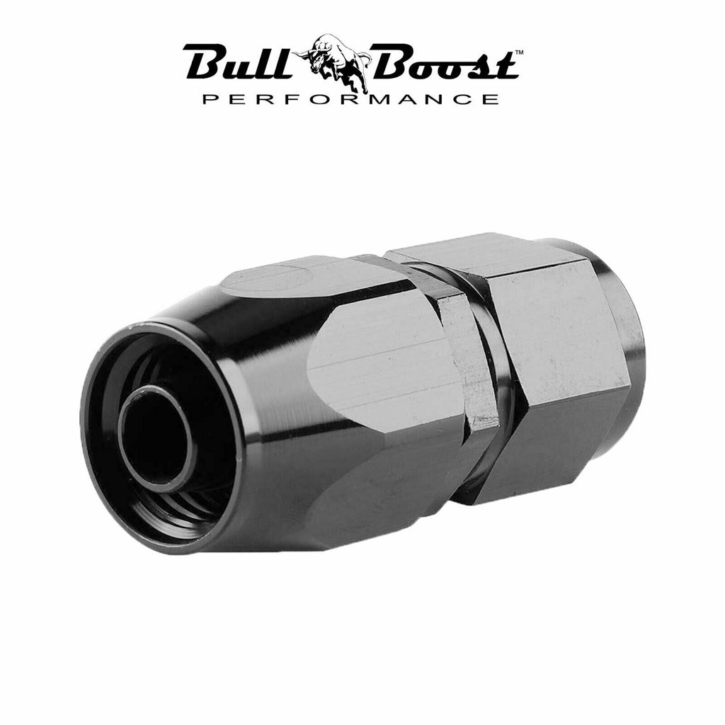 10 AN Straight Billet Swivel Seal Braided Steel Hose End Fitting Oil/Fuel/Water - Bull Boost Performance