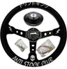 Suede 350mm Steering Wheel + Short Hub Adapter Kit For Ford F 150 350 450 - Bull Boost Performance