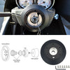 Suede 350mm Steering Wheel + Short Hub Adapter Kit For Ford F 150 350 450 - Bull Boost Performance