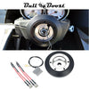 Rising Sun Infiniti G35 G37 Suede 3"Deep Dish Steering Wheel + Quick Release Short Hub Adapter - Bull Boost Performance