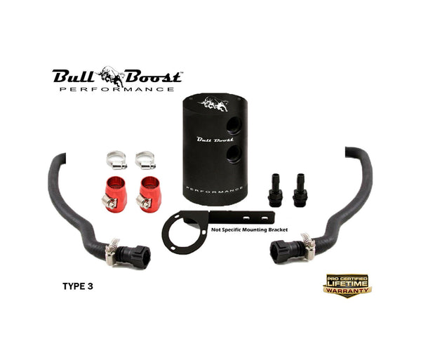 2016+ Chevy Camaro SS Baffled Oil Catch Can Kit System - Bull Boost Performance