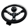 Suede Deep Dish Steering Wheel + Short Hub Adapter Kit For Cadillac Corvette Suburban Neon - Bull Boost Performance