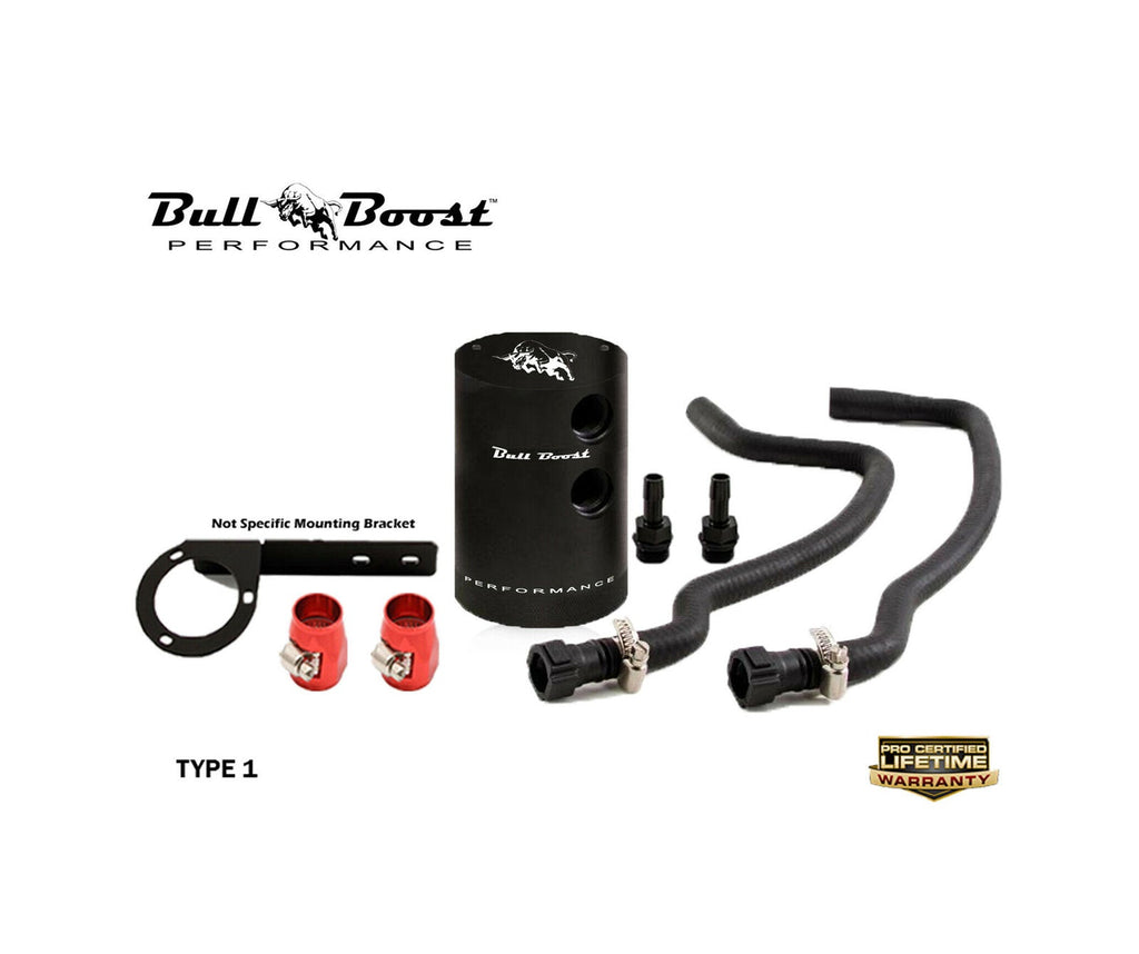 2010-15 Chevy Camaro SS Baffled Oil Catch Can Kit System | Manuel Trans - Bull Boost Performance