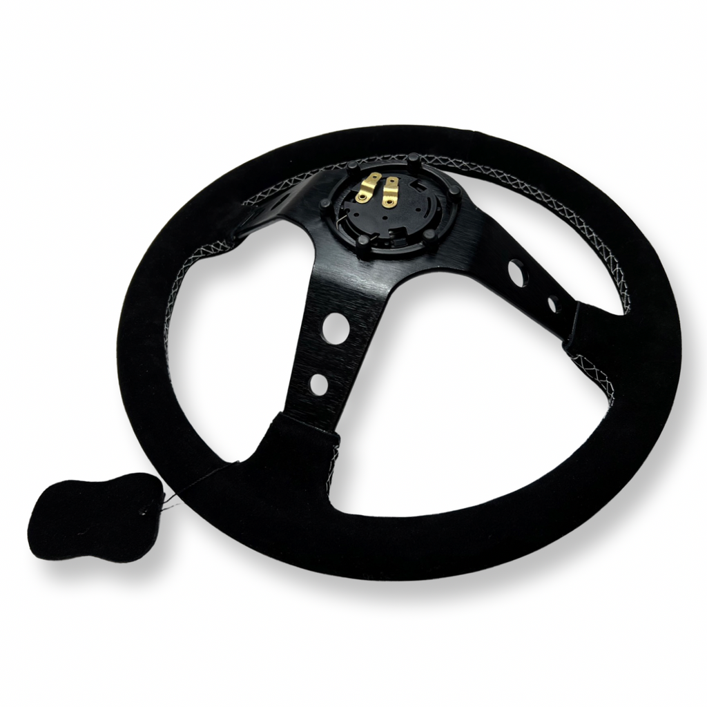 Racing Deep Dish Steering Wheel + Short Hub Adapter Kit For Lexus GS LS IS - Bull Boost Performance