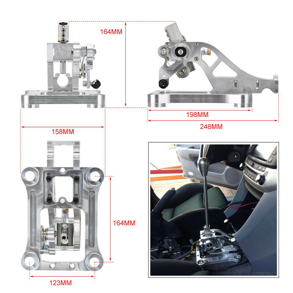 Billet Shifter Box Assembly for 03-07 Honda Accord CL7 CL9 & 04-08 AcuraTSX & TL - Bull Boost Performance