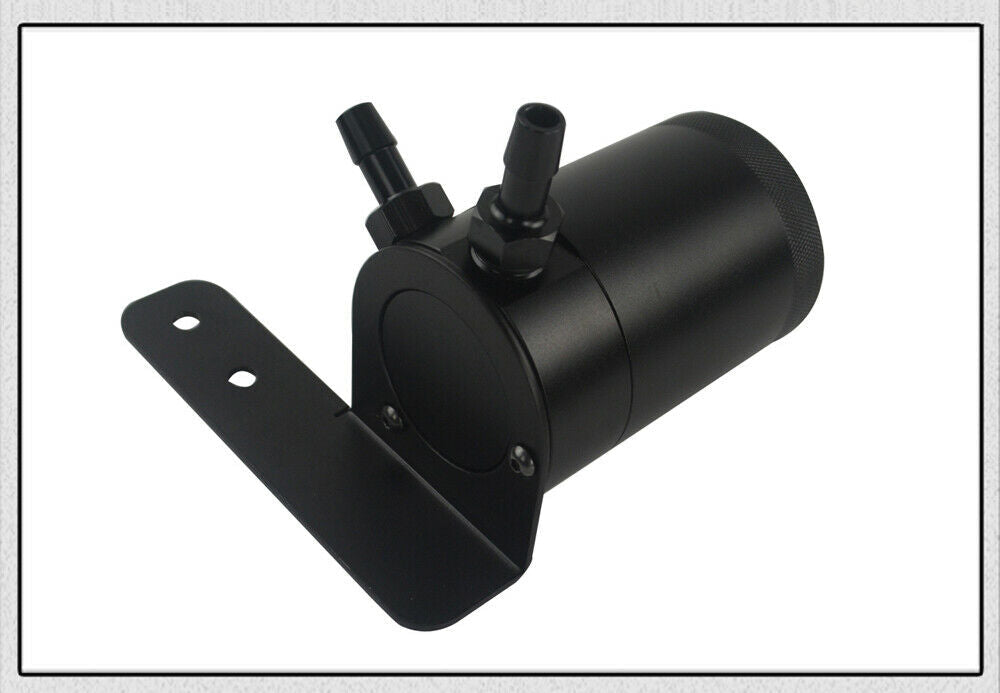 Aluminum Baffled Oil Catch Can + Mount Bracket - Bull Boost Performance