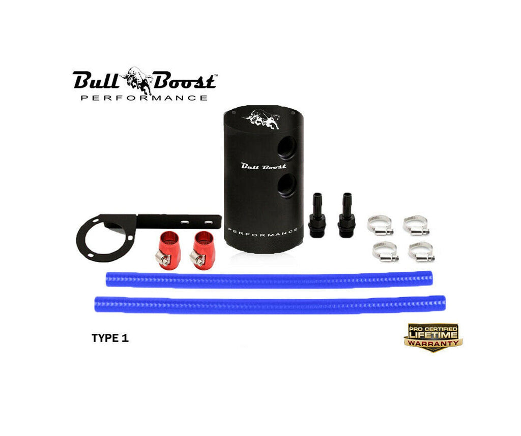 MazdaSpeed 3 2007-2013 Baffled Oil Catch Can System Kit - Bull Boost Performance