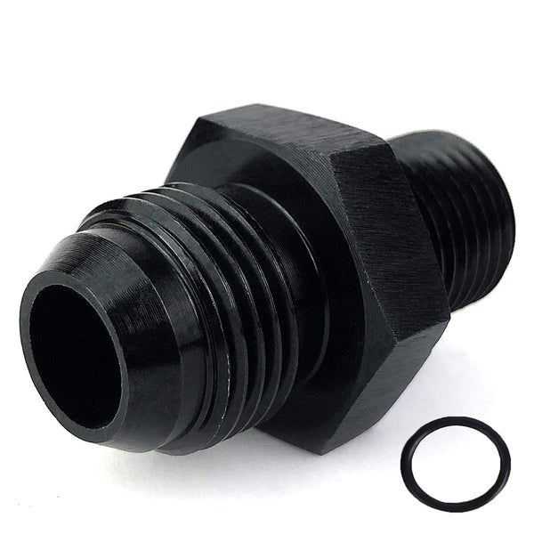 6AN AN-6 Male to M16x1.5 Aluminum Billet Fittings Flare Union Adapter - Bull Boost Performance