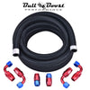 -8 AN Braided Fuel Line Oil-Gas-Fuel Hose Line Aluminum Hose End Fitting - Bull Boost Performance