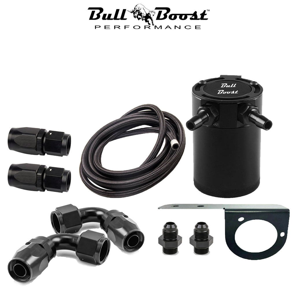 AN10 Motor Oil Catch Can 5ft Hose Kit Universal -AN10 Performance - Bull Boost Performance