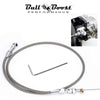 36" Stainless Steel Braided Throttle Cable Fit LS1 Chevy 4.8 5.3 5.7 6.0 Engine - Bull Boost Performance