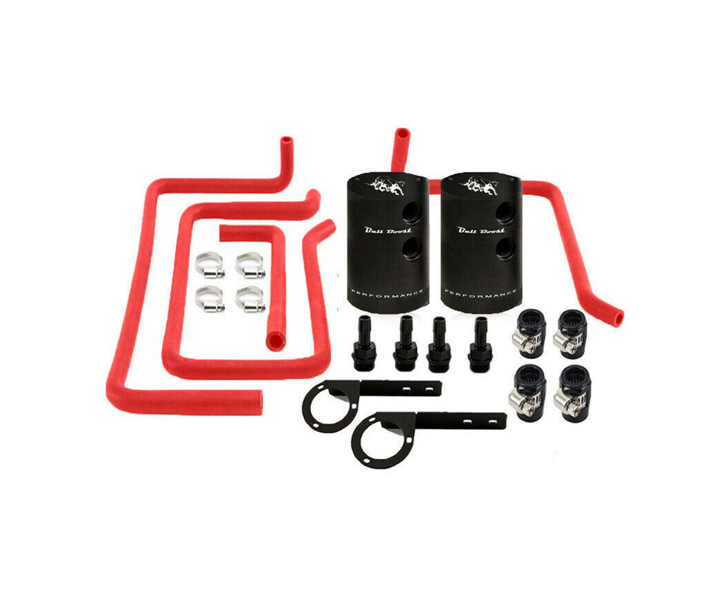 Nissan 370Z 2009-2020 Baffled Oil Catch Can Kit System - Bull Boost Performance