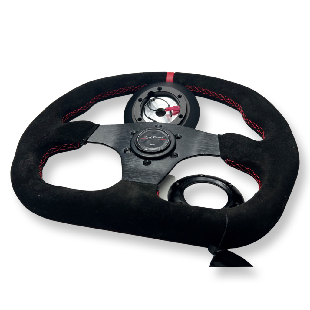 Racing Deep Dish Steering Wheel + Short Hub Adapter Boss Kit For Toyota - Bull Boost Performance