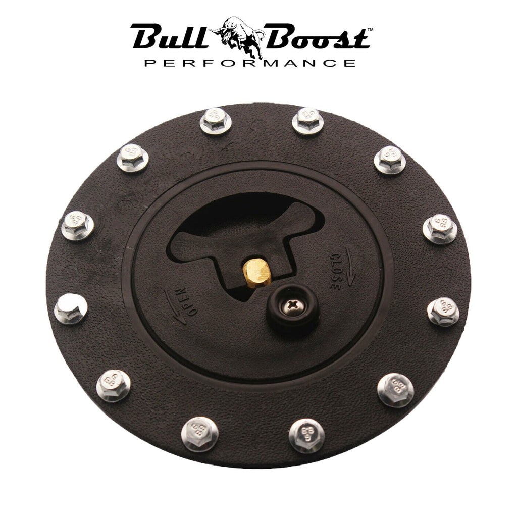 Performance Universal Fuel Cell Gas Tank Filler Cap Twist filler Plate Fittings - Bull Boost Performance