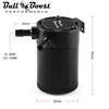 RED Micron Filtered Baffled Oil Catch Can Universal System Kit - Bull Boost Performance