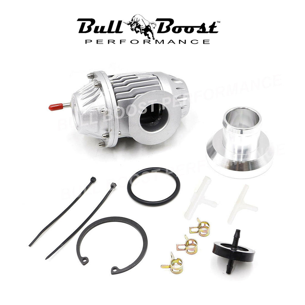 SQV TYPE2 TURBO-TURBOCHARGER 1-30 PSI ADJUSTABLE BLOW OFF VALVE BOV+ADAPTER - Bull Boost Performance