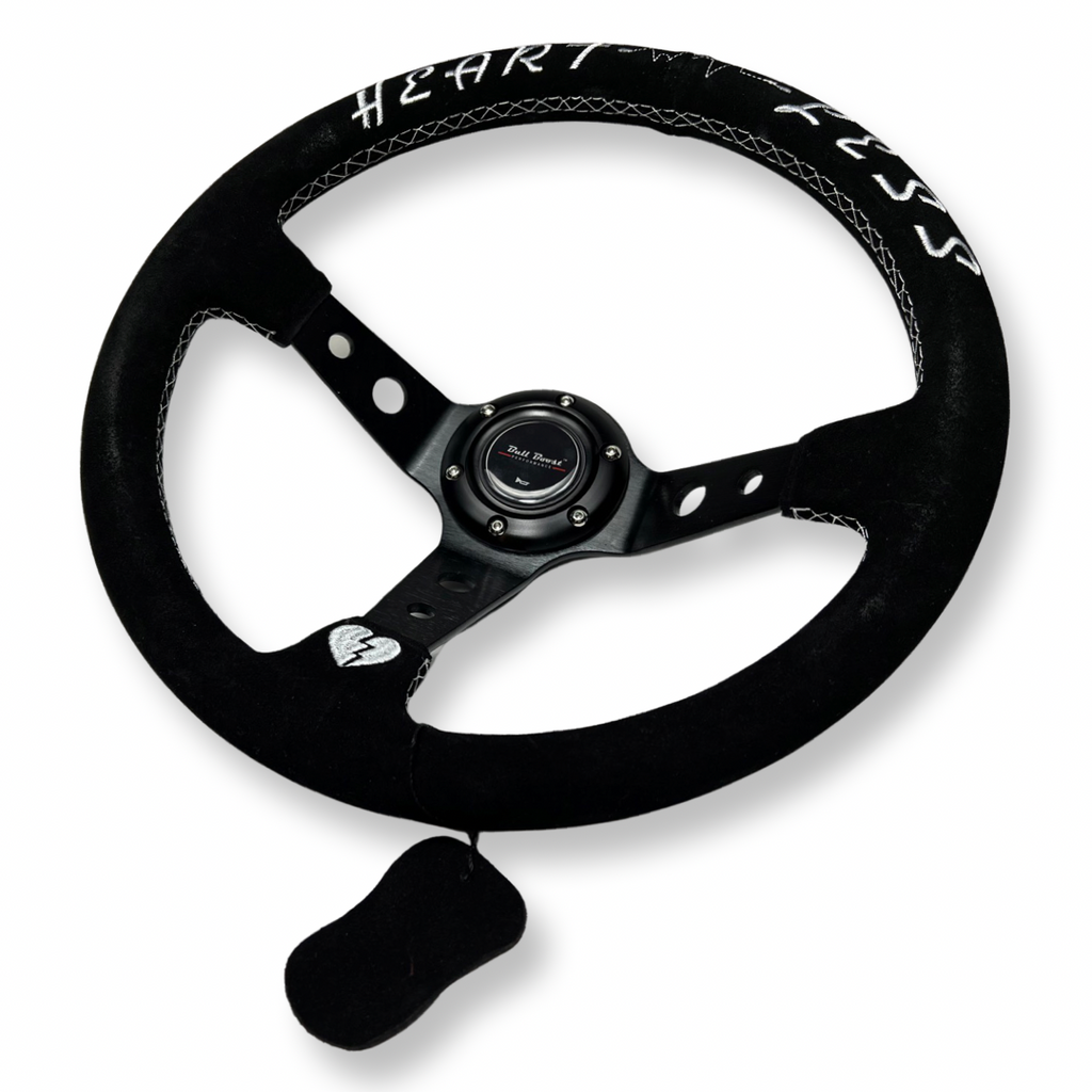 Suede Steering Wheel + Hub Adapter Kit For Subaru Impreza WRX STI Legacy Eclipse - Bull Boost Performance