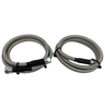 SS Braided Transmission Cooler Hose Lines Fittings TH350 700R4 TH400 52" Length - Bull Boost Performance