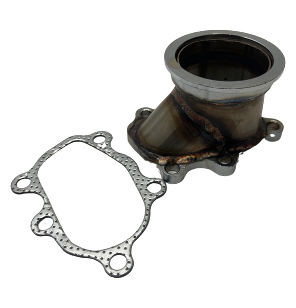 TD04 5 Bolt Turbo Down Pipe Flange 2.5" V Band Conversion Adapter For Subaru WRX - Bull Boost Performance