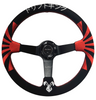 Rising Sun 350mm Steering Wheel + Short Hub Adapter Kit For Mustang Focus Fiesta Mazda - Bull Boost Performance